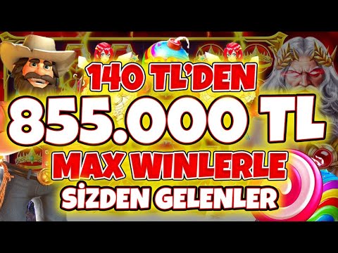 Slot Oyunları 🍀 Sizden Gelenler 🍀 140 TL 'den 855.000 TL Kazanç Tebrikler |  Max Win Kazançlar