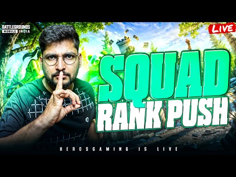 Squad Rush Gameplay || HEROSGAMING || #bgmi #bgmilivetelugu #telugubgmilive