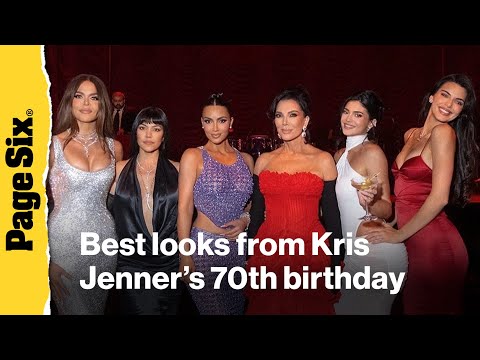 The best celebrity looks from Kris Jenner's Bond-themed 70th birthday party | Currently Trending