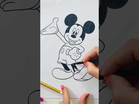 3 Marker Challenge 🐭😎 #shorts Mickey or Minnie? He