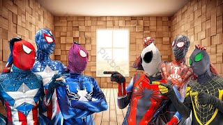 What If All Spider-Man in 1 HOUSE || Today is ORANGE Spider-Man or BLUE Spider-Man DAY? ( Funny )