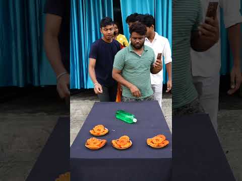 Bolttle flip challenge and eating imarti 😍 #shorts