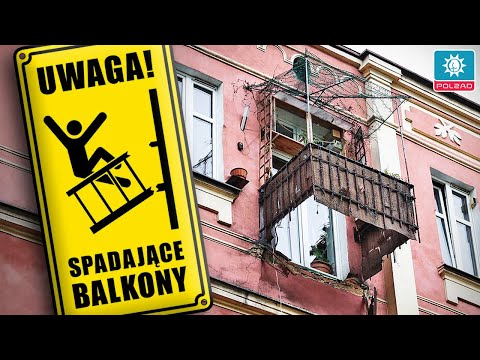 Odrywające się balkony w Polsce (+Hongkong)