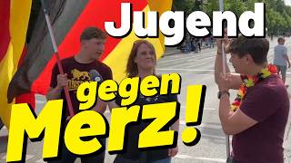 Jugend gegen Friedrich Merz! "Regierung 100 mal schlimmer als die Ampel" Demo Projekt M1llion Berlin