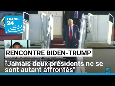 Rencontre entre Biden et Trump : "jamais deux présidents ne se sont autant affrontés"