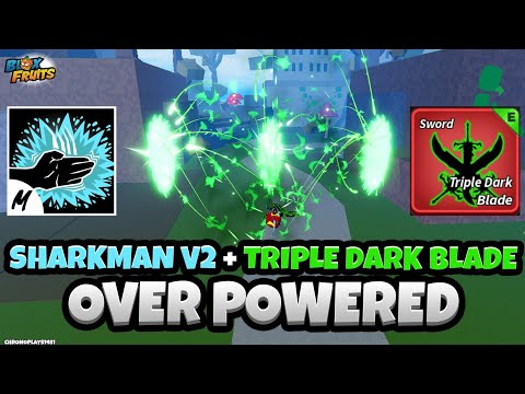 Triple Dark Blade + Sharkman Karate V2 is OVERPOWERED! (Blox Fruits Bounty Hunting) (RIP Event)