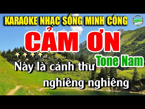 Karaoke Nhạc Trữ Tình Tone Nam Dễ Hát | Nhạc Vàng BOLERO Tuyển Chọn – CẢM ƠN