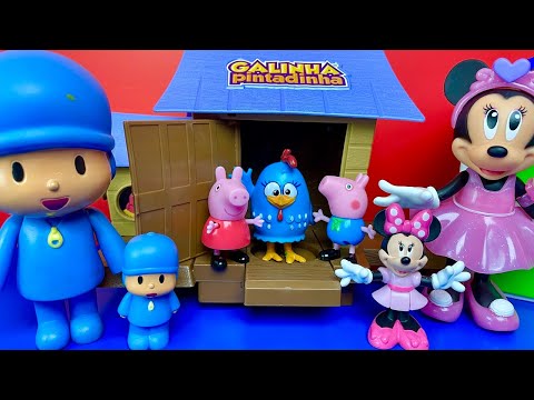 Diferença Entre GRANDE e PEQUENO, Com Patati Patatá, Minnie, Peppa e Galinha Pintadinha