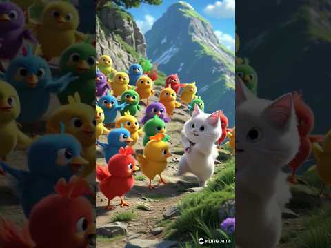 MENDAKI GUNUNG BARENG CUTE KITTEN #cutechickens #ayampelangi #ayamwarnawarni #shortsfeeds