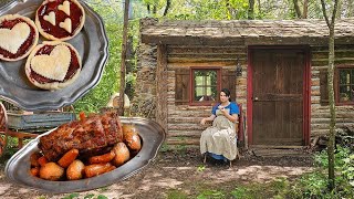 Roasting Meat in the 1820s |Homemade Strawberry Jam| ASMR Historic Cooking