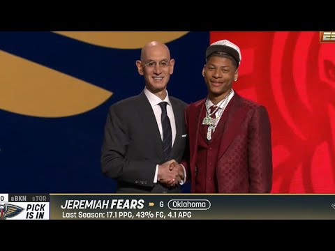 Jeremiah Fears Selected #7 Overall by New Orleans Pelicans in 2025 NBA Draft