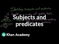 Identifying Subjects and Predicates in Sentences