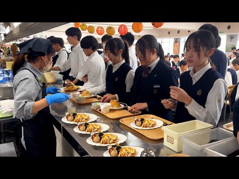 Black Noodles!? Special Occasion Japanese School Lunch