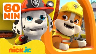 Rubble | Filhotes da Patrulha Canina Visitam Rubble e Sua Turma em Angra do Construtor! | Nick Jr.