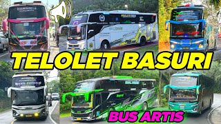 UNIK!! KOMPILASI TELOLET BASURI BUS ARTIS PAPAN ATAS 😎