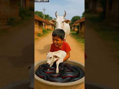 Baby calf got kidnapped saved rescue team! #humanity #cow #animalrescue