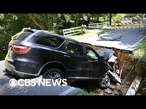 YouTube video thumbnail: At Least 2 Killed in North Carolina After Chantal Causes Severe Flooding