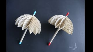 Easy Paper Umbrella For Kids - Paper Craft- Kids Craft - School Craft