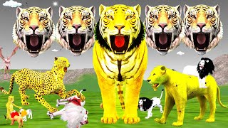 Top 03 Lion Amazing Hindi Moral Stories Collection Sher Ki Kahani - Hindi Kahaniya - Fairy Tales.