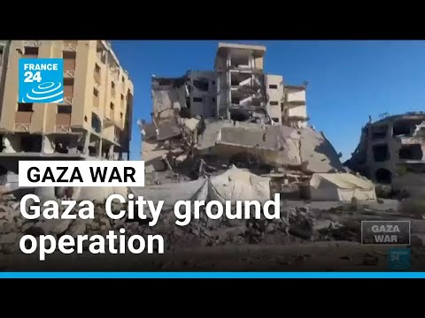 YouTube video thumbnail: Israel Has Started Main Part of Gaza City Ground Operation, Military Says
