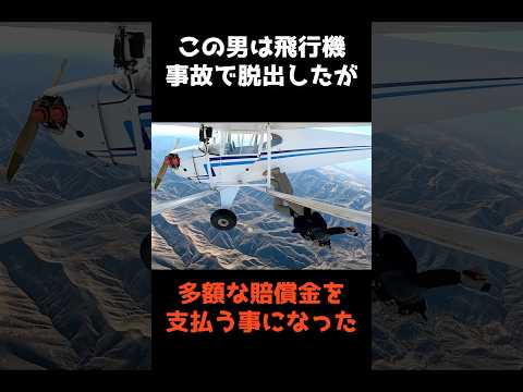 【㊗️180万再生🎉飛行機事故から脱出したのに賠償金を払う羽目になった男】 #shorts #事故 #事件解説