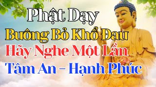 Phật Dạy: Cách Buông Bỏ Mọi Đau Khổ Giúp Tâm An Cuộc Đời Hạnh Phúc