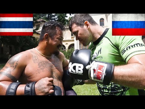 Thai Monk Trainer Vs Legendary Russian Fighter