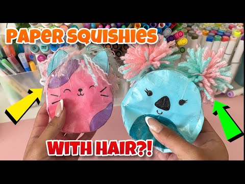 DIY Paper Squishy with hair tutorial! - Flow DIY