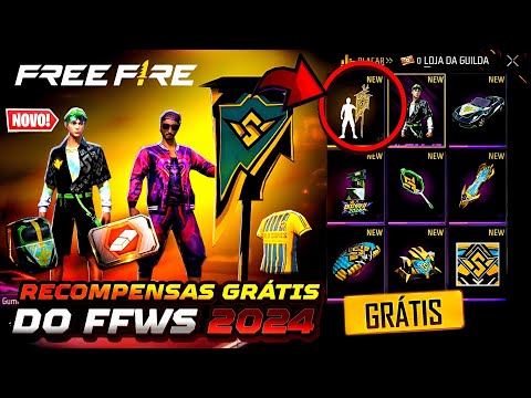 CORREE!! NOVA LOJA DA GUILDA? PEGUE O BANDEIRÃO GRÁTIS, TROCA DE NICK E PRÊMIOS DO FFWS - FREE FIRE