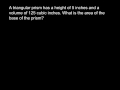 Volume Calculation and Problem Solving