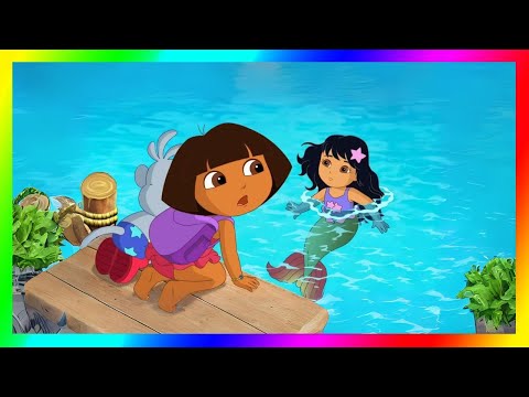 Dora the Explorer Games to play Cartoon 💖Dora Clean Beach and Rescue in Mermaid Kingdom Gameplay
