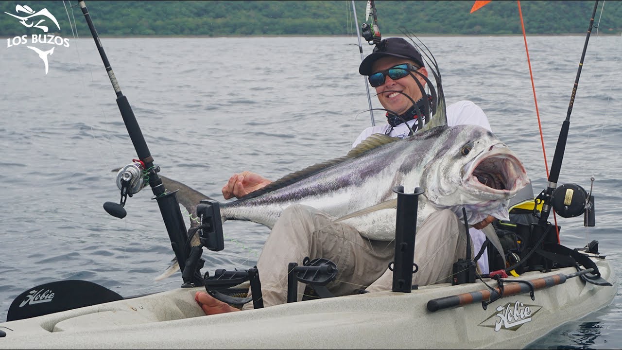 First Time Kayak Angler lands 50-lb Roosterfish - Los Buzos Resort, Panama