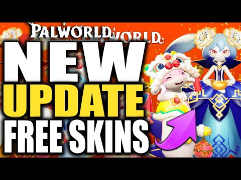 Palworld NEW UPDATE FREE SKINS (Spring Festival Skins) - Oil Rig Treasure Chests, Update v0.4.14