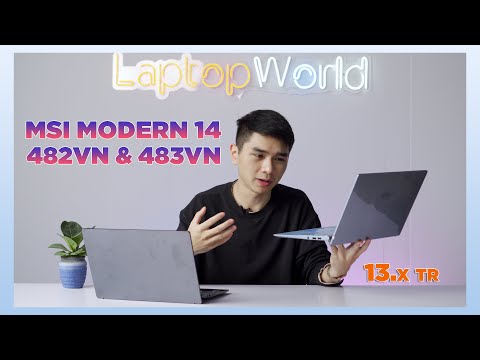 (VIETNAMESE) MSI Modern 14 B10MW 482VN và 483VN - Chỉ 13 Triệu dành cho Học sinh/Sinh viên - LaptopWorld