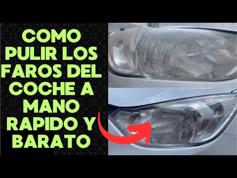 Como PULIR los FAROS del COCHE a mano RAPIDO y BARATO/FABI ZEA