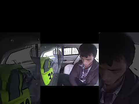 PRISONER FLYS OUT POLICE CAR 🚨 #cops #policevideo #funny