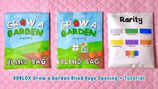 🍀paper diy🍀 ROBLOX GROW A GARDEN BLIND BAGS! | ASMR | tutorial | applefrog