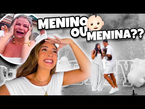 ELA PASSOU MAL NA HORA DO CHÁ REVELAÇÃO!! 😰 *menino ou menina?* 🩵🩷