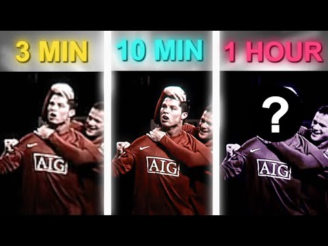 3 Minute VS 10 Minute VS 1 Hour Football Edit