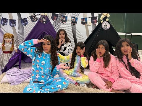 A ANNABELLE INVADIU NOSSA FESTA DO PIJAMA E  A MANU SUMIU😰
