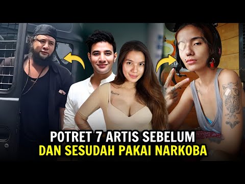 Hilang Pesona! Berikut Potret 7 Artis Sebelum dan Sesudah Pakai Narkoba