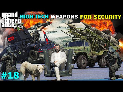 MICHAEL GIFTS HIGH-TECH WEAPONS FOR SECURITY | GTA 5 GAMEPLAY