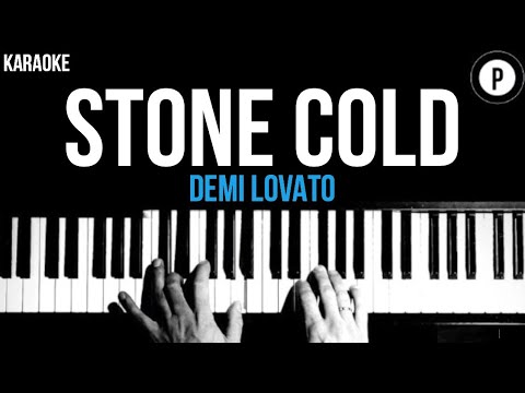 Demi Lovato – Stone Cold Karaoke SLOWER Acoustic Piano Instrumental Cover Lyrics