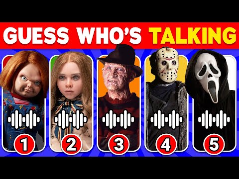 Guess The HORROR MOVIE Character by Their Voice 😱🔪 M3GAN, Ghost Face, Chucky, Freddy and more!