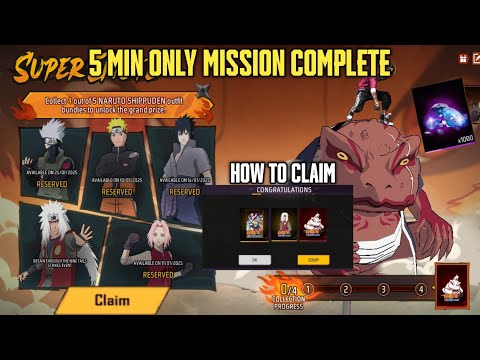 Naruto Nine Tails Strikers Event | Free Fire New Event Today | Free Jiraiya Bundle🔥