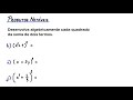 Algebraic Development of the Square of the Sum of Two Terms