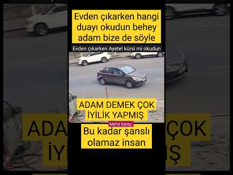 🛑 Evden çıkarken AYETEL KURSİ falan mı okudun👏 😊Bu kadar büyük şans olamaz. 👏 #şans #dua #okumak