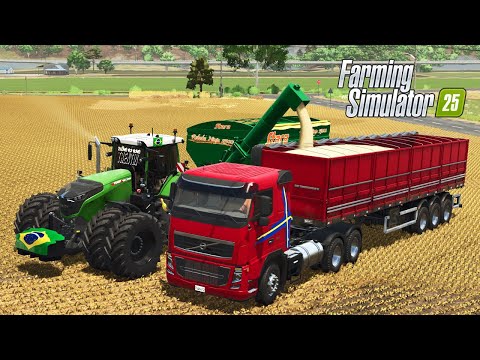 FINALIZANDO A SAFRINHA DE SOJA - FARMING SIMULATOR 25 #81