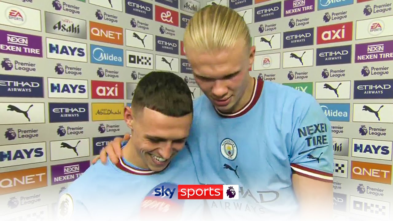 “We’re going to get one match ball each!” 😅 | Foden & Haaland on Manchester derby win￼
