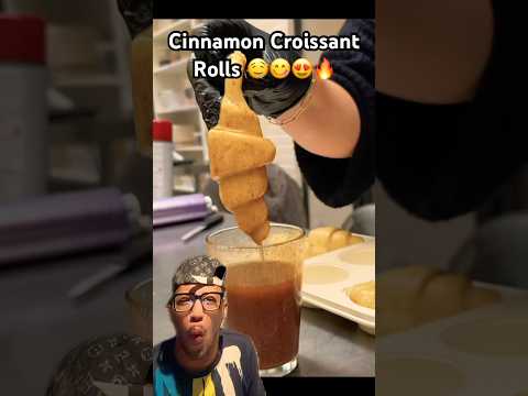 Cinnamon Croissant Rolls! #shorts #food #foodie